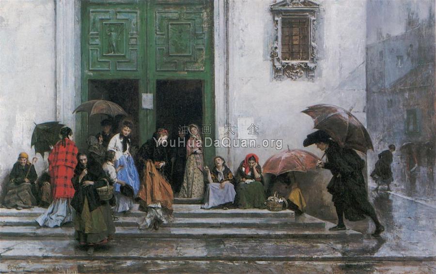 Coming out of Church - 雷蒙多·德·马德拉索·加雷特